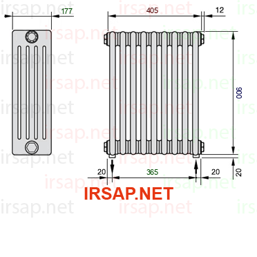 Радиатор IRSAP Tesi 50900/9 T16 CL 01